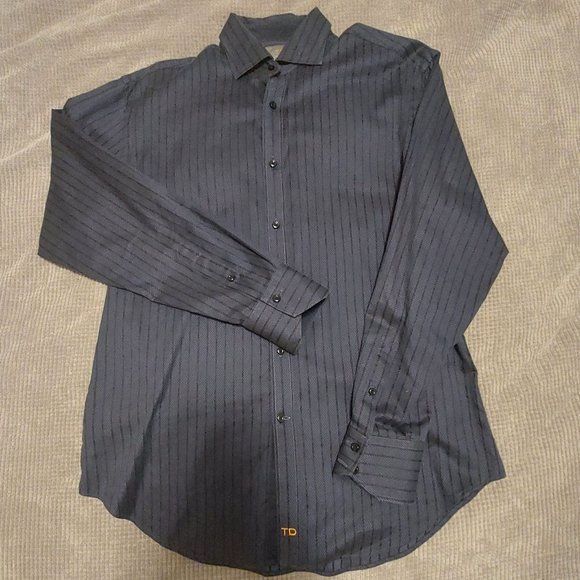 3/$15 Men's Thomas Dean Long Sleeve Button Up Shirt - Picture 1 of 2